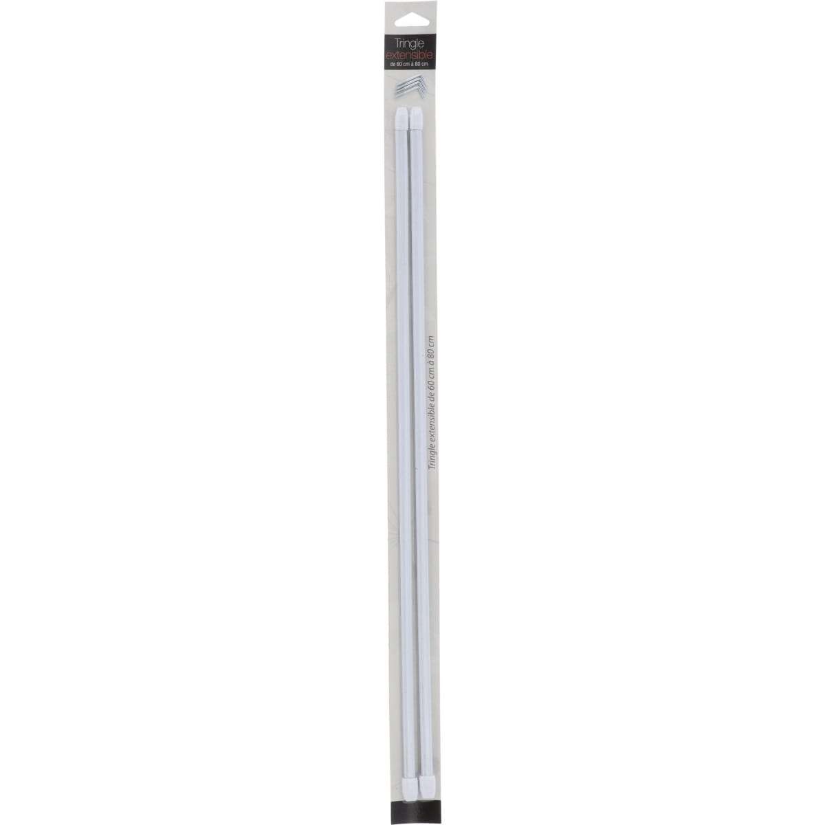 Luance karniša za prozor, ovalna, razvlačna 60-80 cm, 2/1 - bijela - Image 4