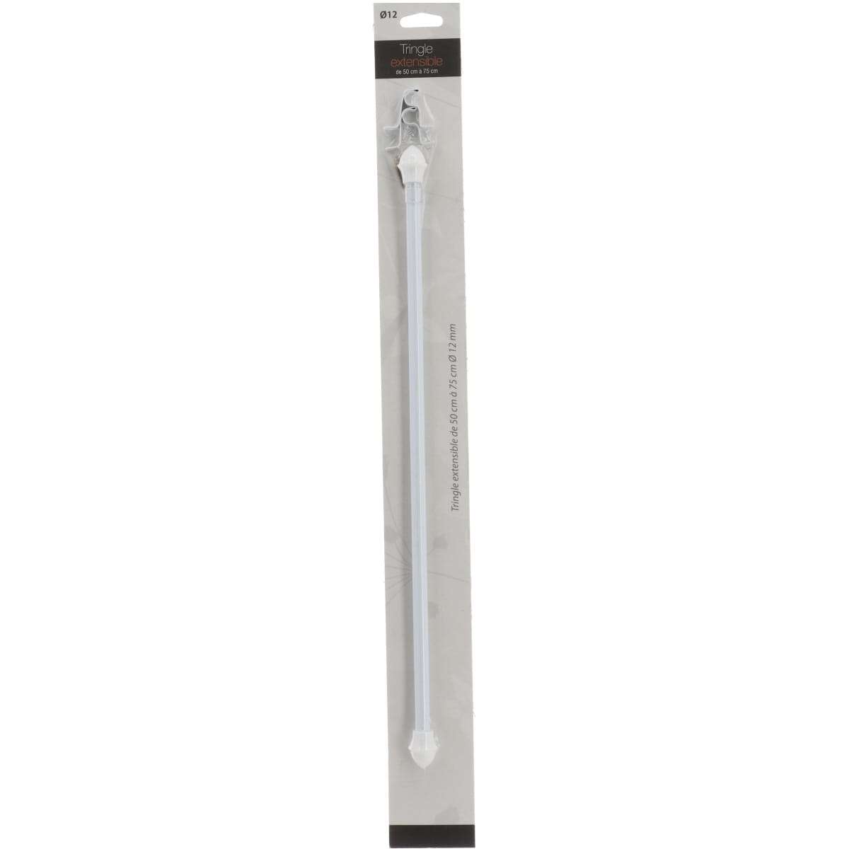 Luance karniša za prozor o12, razvlačna 50-75 cm - bijela - Image 4