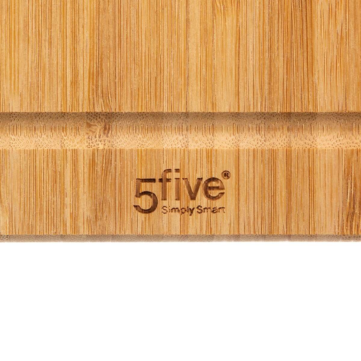 Five daska za rezanje s ručkom 43x30cm bambus - Image 4