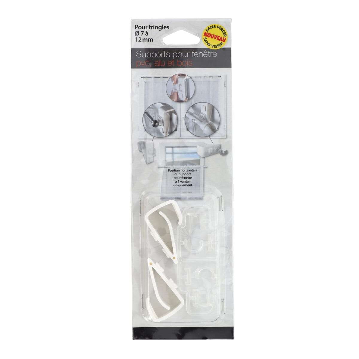 Luance nosači za karniše 2/1 pvc, bijeli - Image 3