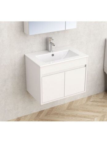 Inter Ceramic zidni pvc kupaonski ormarić za umivaonik bari 61×39,5×47 cm, bijeli