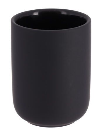 Tendance čaša stoneware sa gumenim efektom, crna