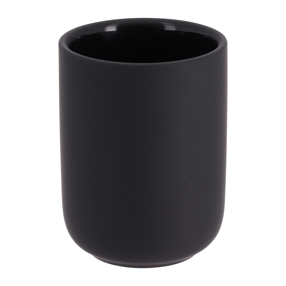 Tendance čaša stoneware sa gumenim efektom, crna