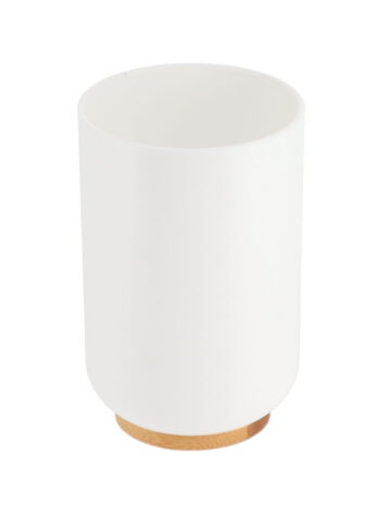 Tendance čaša fano poliresin/bambus, bijela
