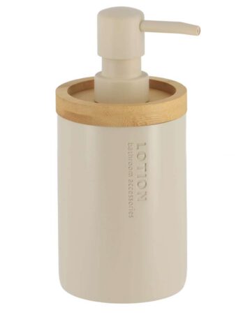 Tendance dozator za sapun verona 280 ml poliresin/bambus, bež