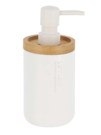 Tendance dozator za sapun verona 280 ml poliresin/bambus, bijeli