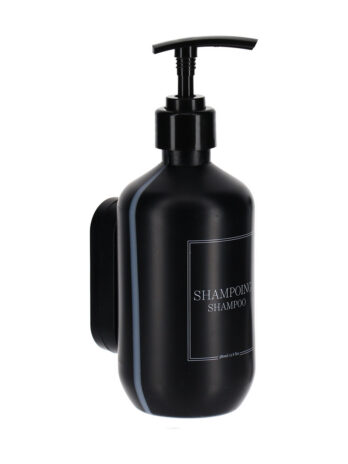 Tendance plastični dozator za sapun 380 ml sa nosačem za zid za učvršćavanje 3m, crni