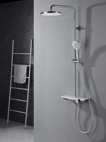 Inter Ceramic tuš sustav piano royal s tuš ružom i tuš palicom kromirana