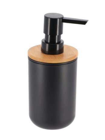 Tendance dozator za sapun fano 300 ml poliresin/bambus, crni