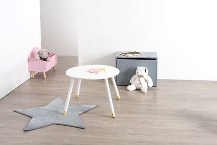 Atmosphera stol sweet 60x43,5cm mdf/drvo bijeli - Image 5