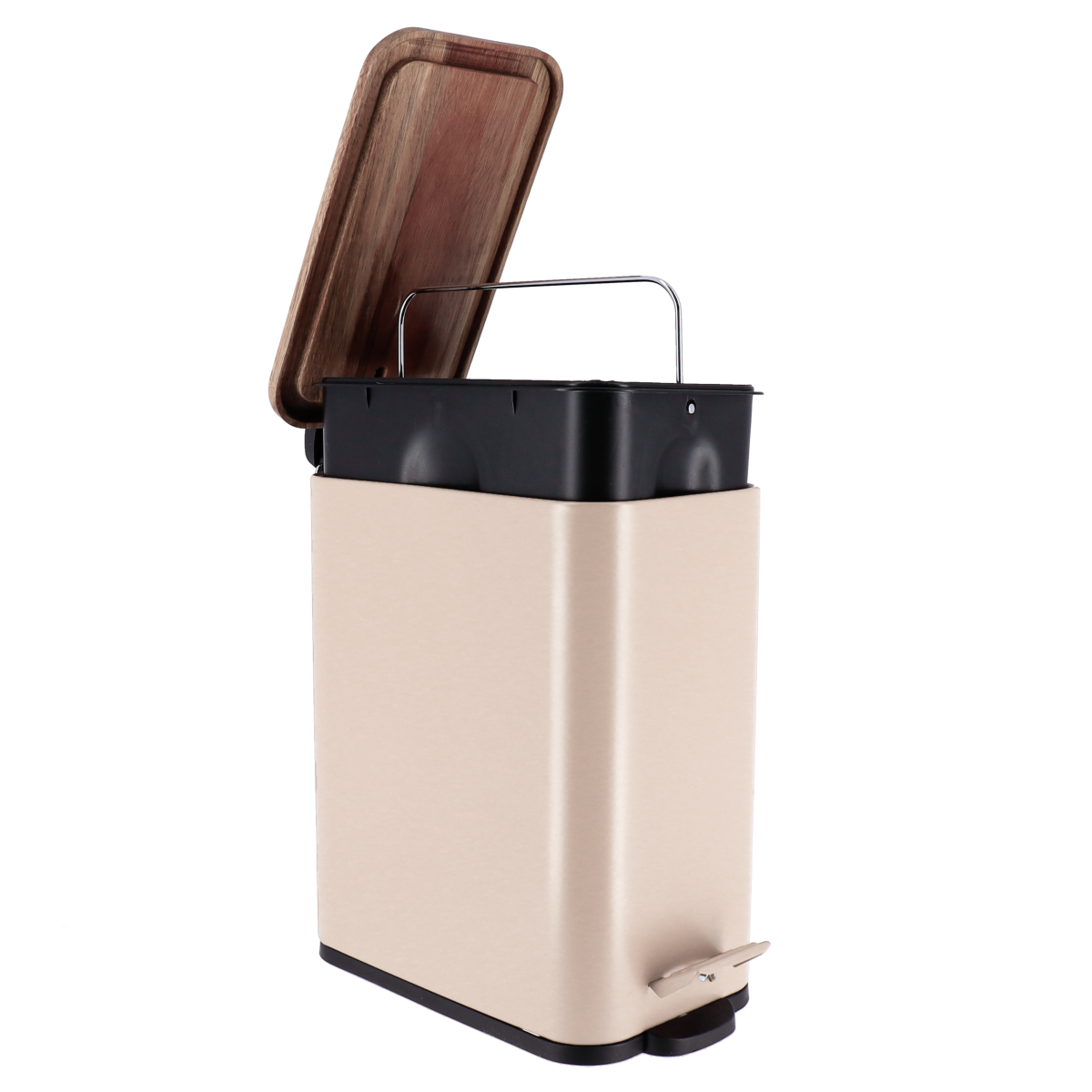 Tendance kanta za smeće na pedalu 3l soft close metal/akacija, bež - Image 3