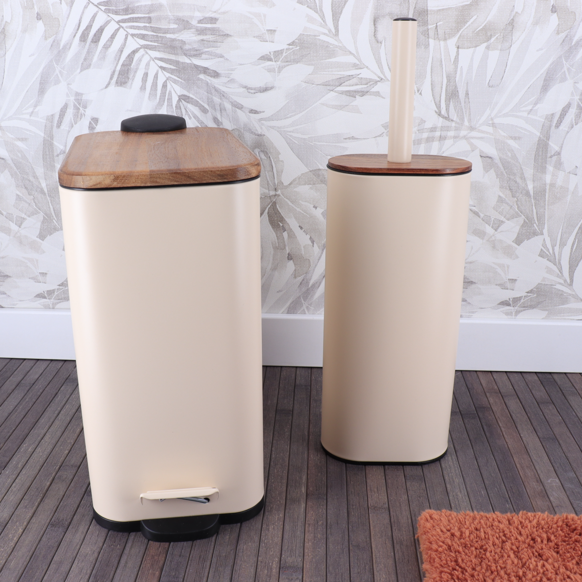 Tendance kanta za smeće na pedalu 3l soft close metal/akacija, bež - Image 5