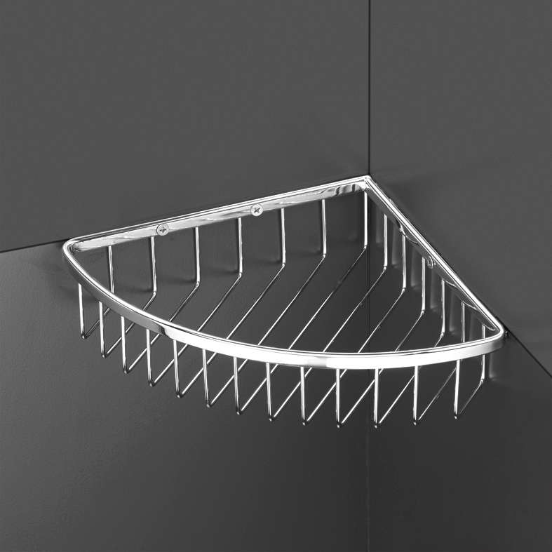 Tatay zidna kutna polica, inox - Image 2