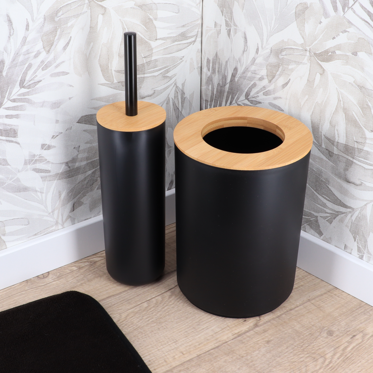 Tendance wc četka fano poliresin/bambus, crna - Image 2