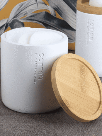Tendance posuda za vatu verona, poliresin/bambus, bijela