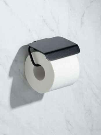Tatay zidni držač toaletnog papira sa pokrovom onyx, crni