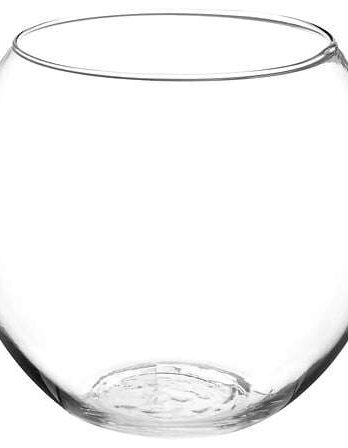 Atmosphera staklena vaza boule, 19×18,5 cm