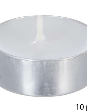Atmosphera mirisne lučice vanilija nina 3,7×3,7×1,5cm vosak/aluminij bijela 10/1
