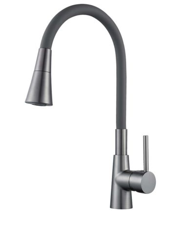 Inter Ceramic slavina za sudoper havana + set za ugradnju zinc/mesing gun grey