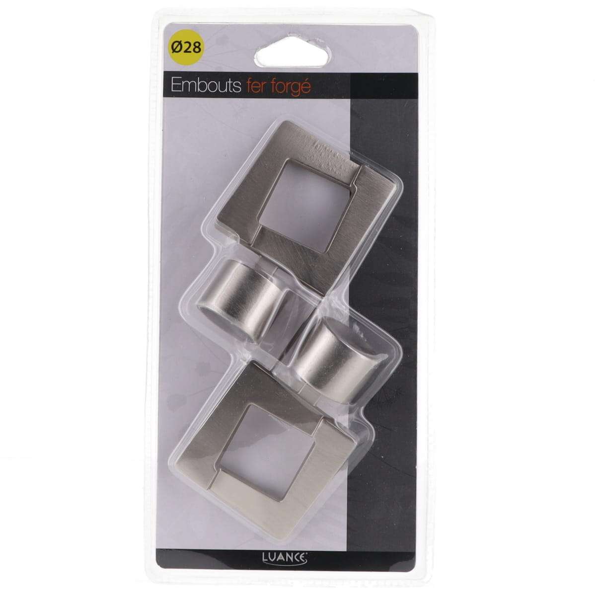 Luance završetak za metalnu karnišu jana 2, četvrtasti, o28, 2/1 - inox - Image 3