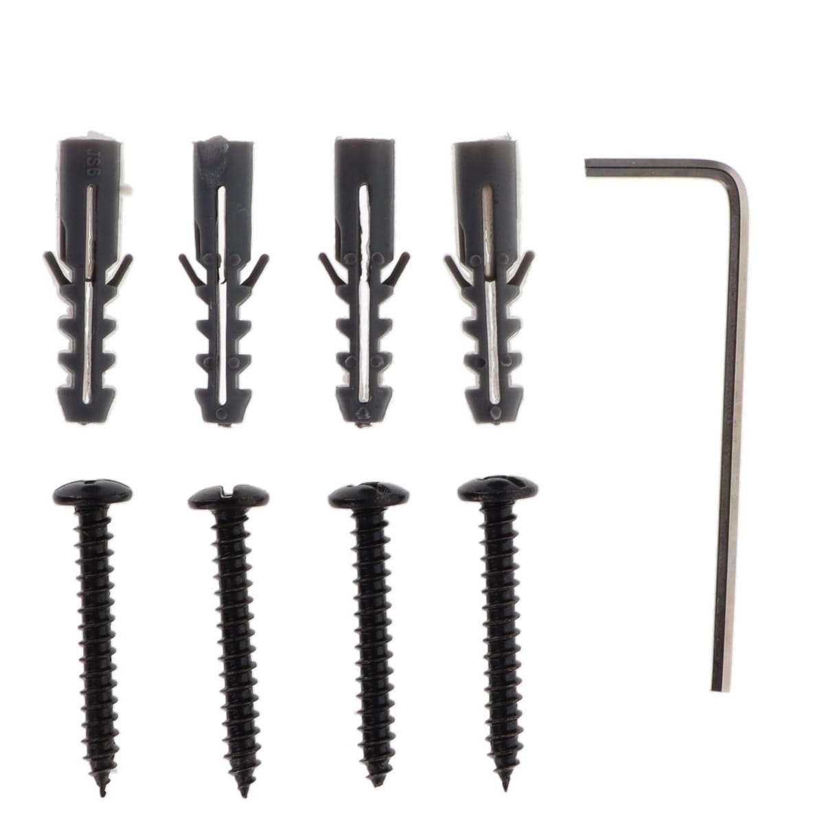 Luance nosač za metalnu karnišu eva 4, o20, 90mm, 2/1 - crni - Image 2