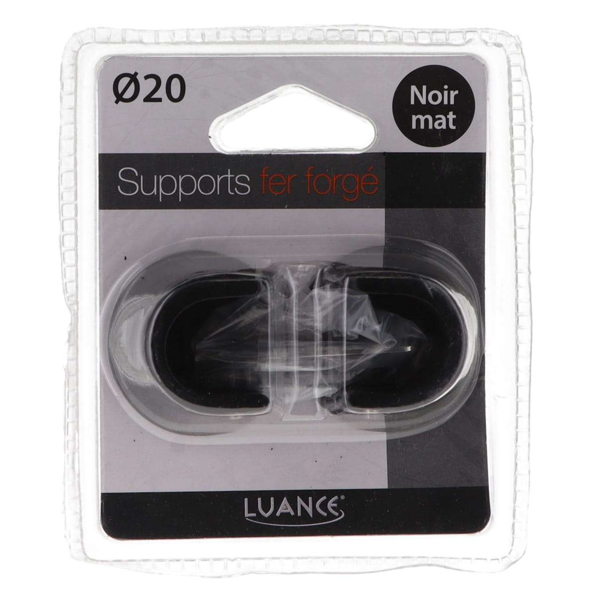 Luance nosač za metalnu karnišu eva 4, o20, 2/1 - crni - Image 3