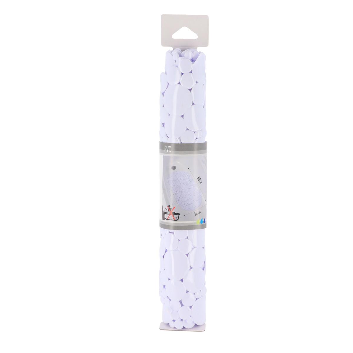 Tendance podloga za kadu bubbles 69x36 cm pvc, bijela - Image 2