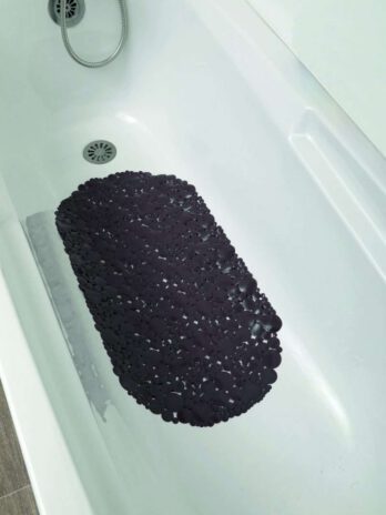 Tendance podloga za kadu bubbles 69×36 cm pvc, sivo smeđa