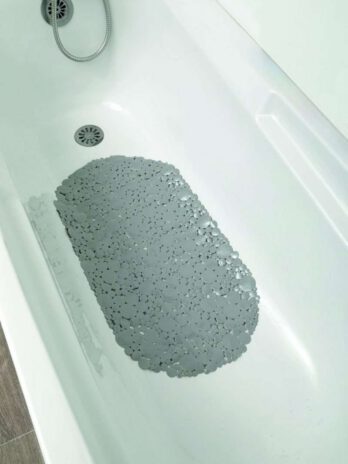 Tendance podloga za kadu bubbles 69×36 cm pvc, prozirno siva