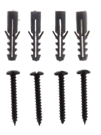 Luance nosač za metalnu karnišu eva 4, o20, jednostruki, razvlačni 110-150 mm – crna