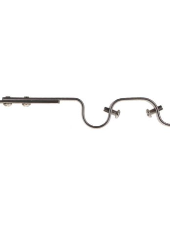 Luance nosač za metalnu karnišu eva 2, o20, dvostruki, razvlačni 165-190 mm – inox