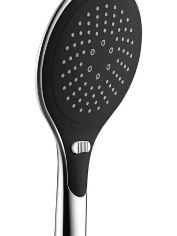 Inter Ceramic tuš ručica, 3 funkcije 15cm abs kromirana/crna