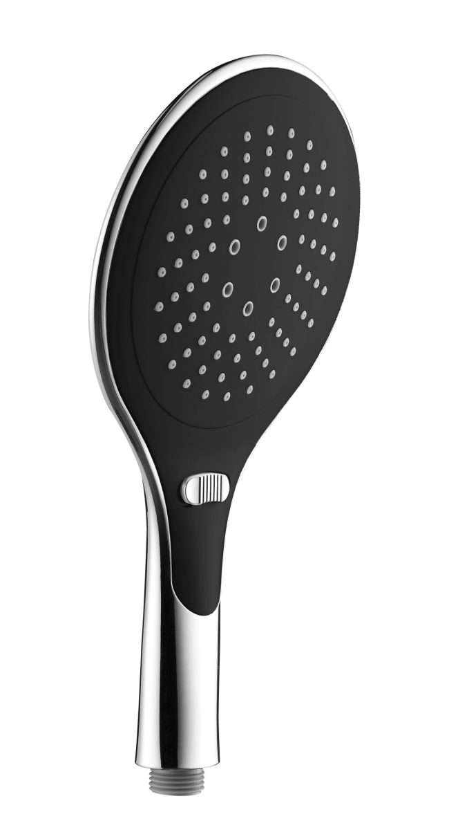 Inter Ceramic tuš ručica, 3 funkcije 15cm abs kromirana/crna