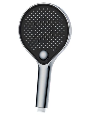 Inter Ceramic tuš ručica, 3 funkcije 13cm abs kromirana/crna