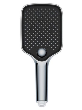 Inter Ceramic tuš ručica, 3 funkcije 10cm abs kromirana/crna