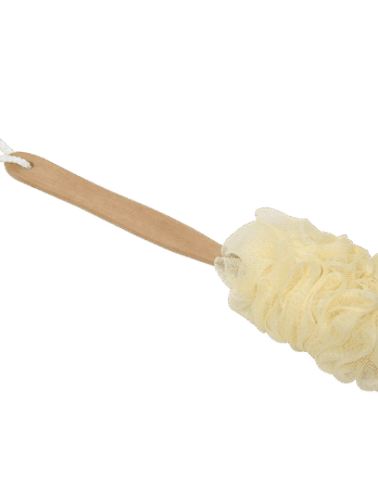Tendance spužva za kupanje sa drvenom drškom, natur