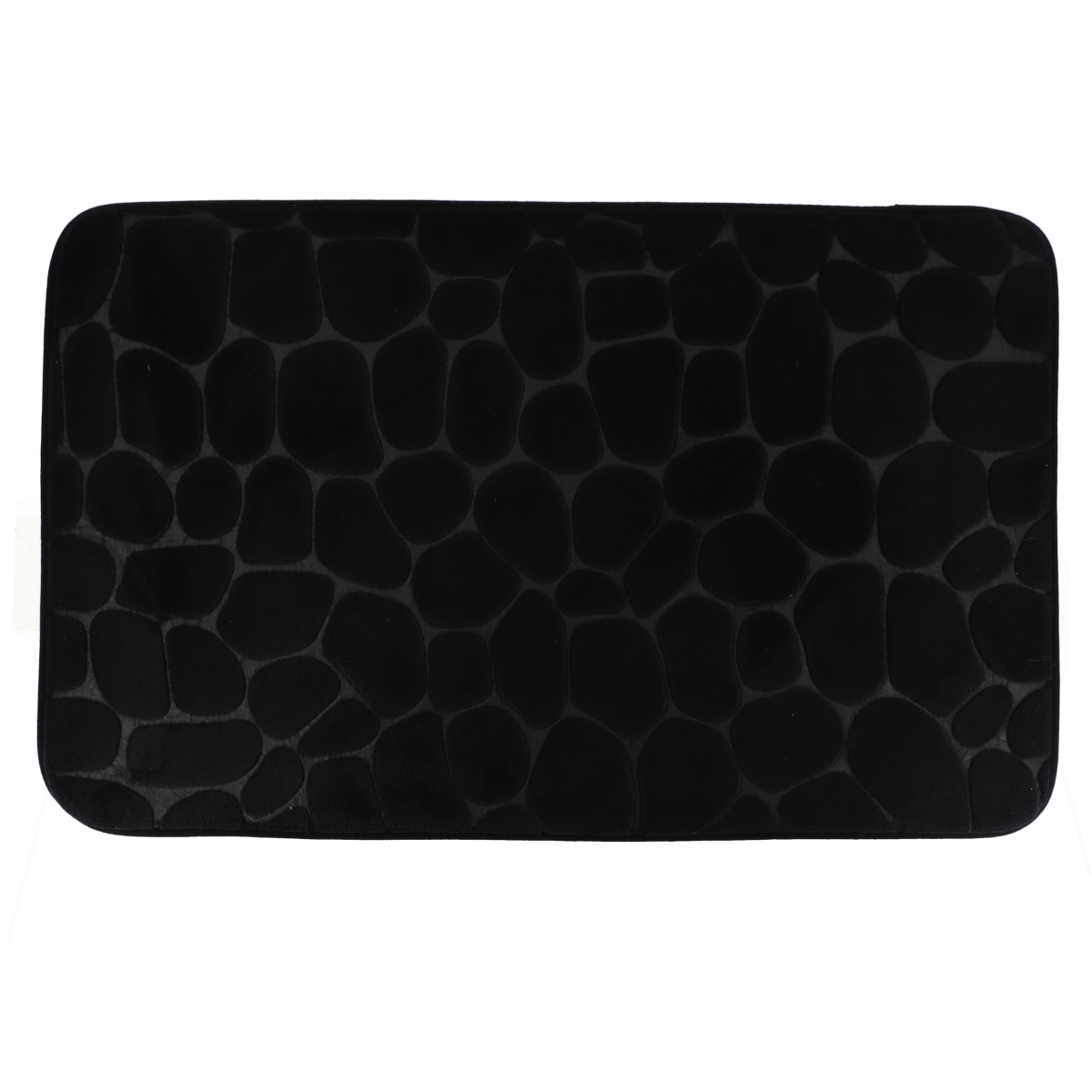 Tendance kupaonski tepih pebble 50x80 cm memorijska pjena, crni