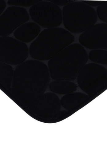 Tendance kupaonski tepih pebble 50×80 cm memorijska pjena, crni