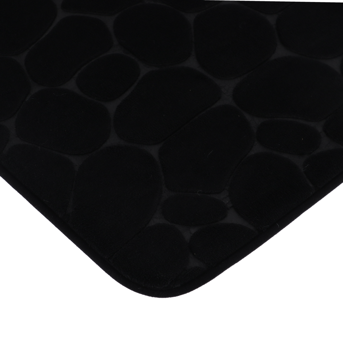 Tendance kupaonski tepih pebble 50x80 cm memorijska pjena, crni - Image 2