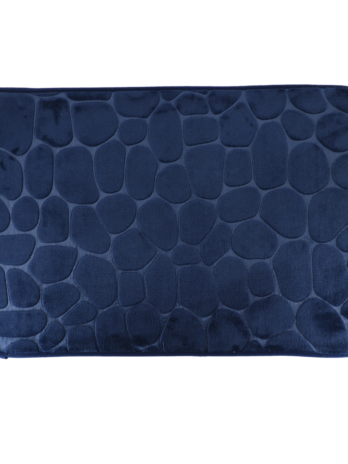 Tendance kupaonski tepih pebble 50×80 cm memorijska pjena, tamno plavi