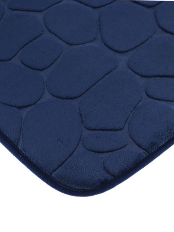 Tendance kupaonski tepih pebble 50×80 cm memorijska pjena, tamno plavi