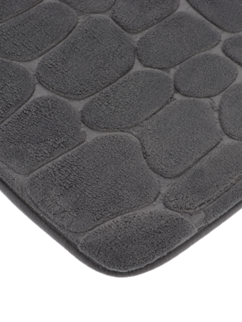 Tendance kupaonski tepih pebble 50×80 cm memorijska pjena, tamno siva