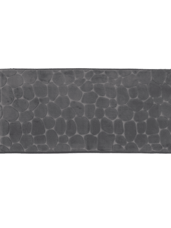 Tendance kupaonski tepih pebble 45×120 cm memorijska pjena, tamno sivi