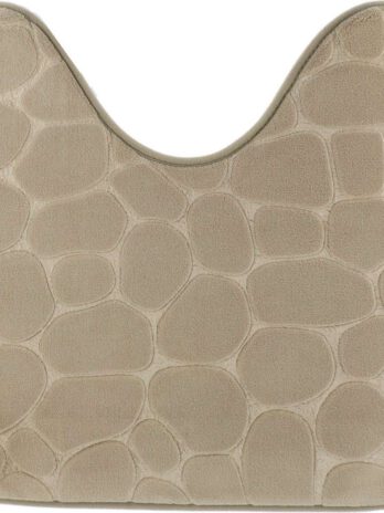 Tendance kupaonski tepih za wc školjku pebble, 45×50 cm, memorijska pjena, tupe