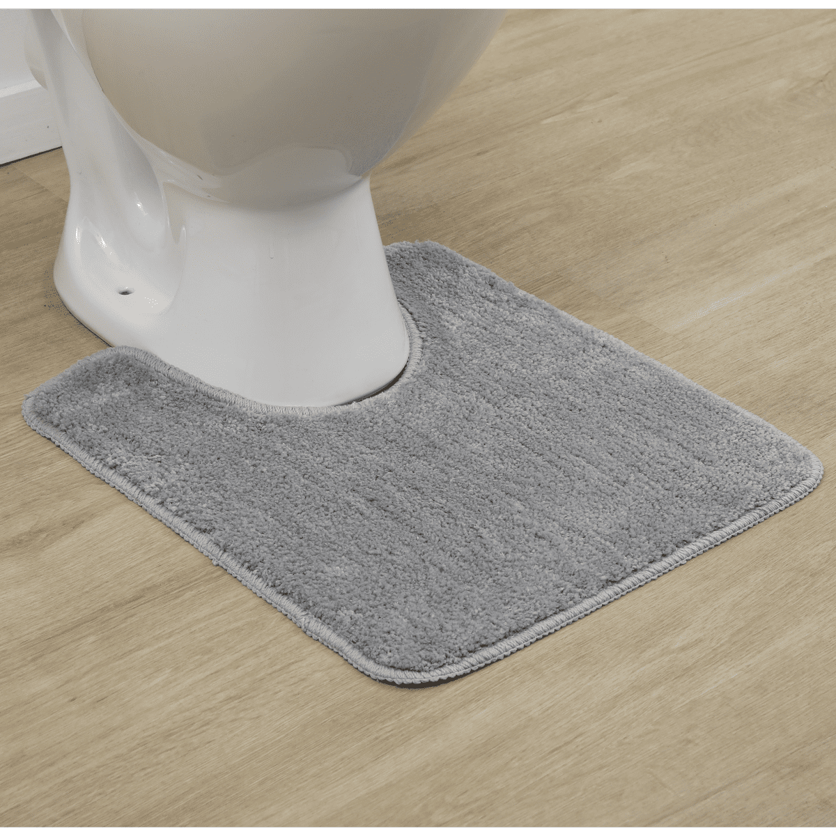 Tendance kupaonski tepih za wc školjku pebble, 45x50 cm, mikrofibra, sivi - Image 3