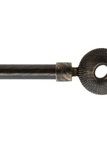 Luance set karniša, razvlačni, o16-19, 120-210 cm, etnika – crna s uzorkom