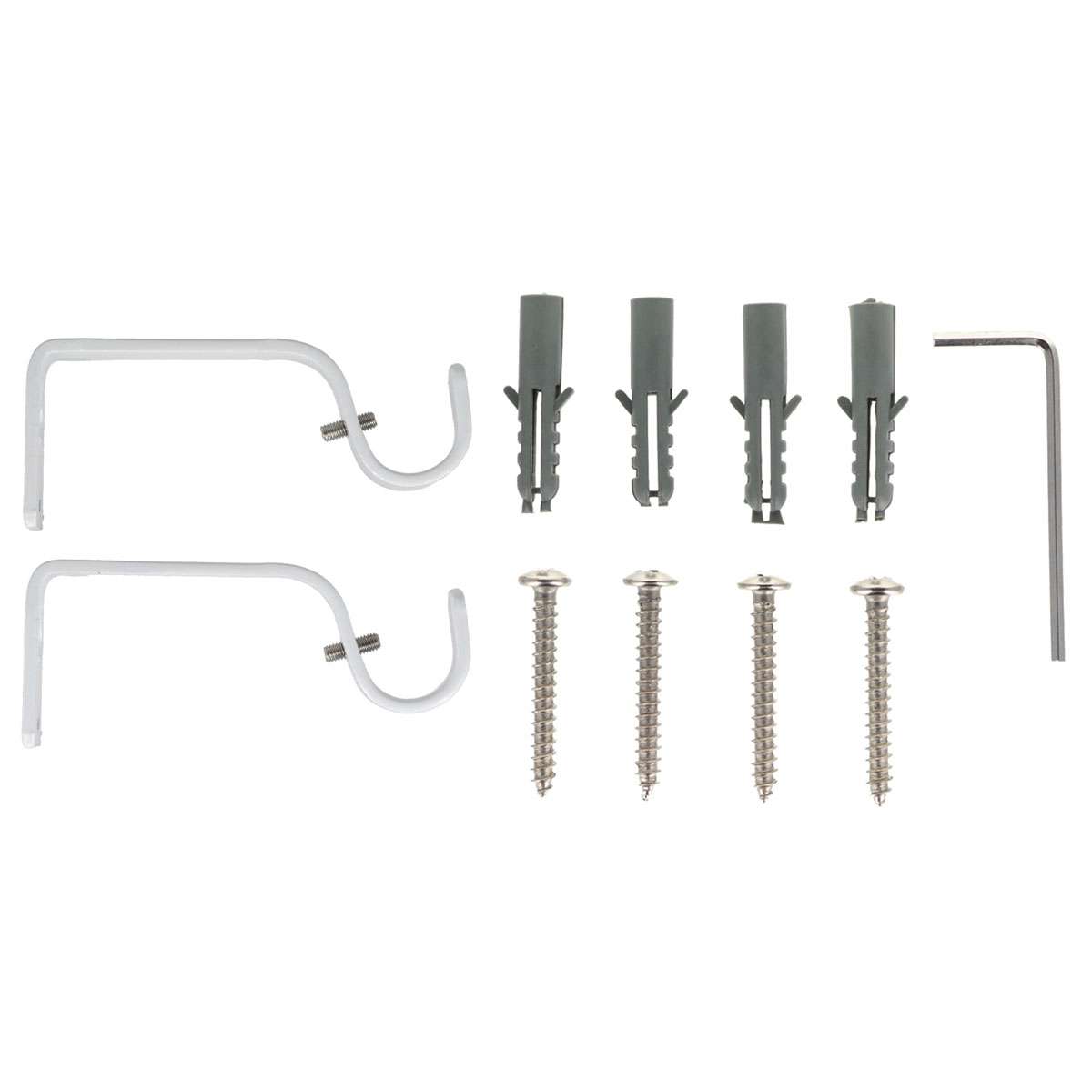 Luance set karniša, razvlačni, o16-19, 120-210 cm, nikko - bijela - Image 3