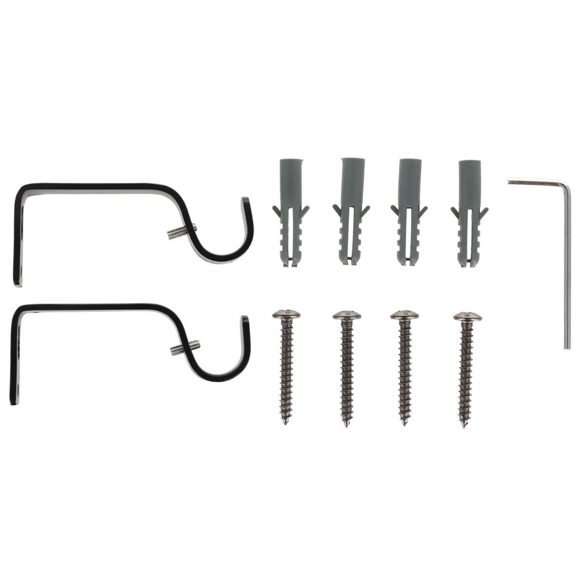 Luance set karniša, razvlačni, o16-19, 120-210 cm, studio - crna - Image 2