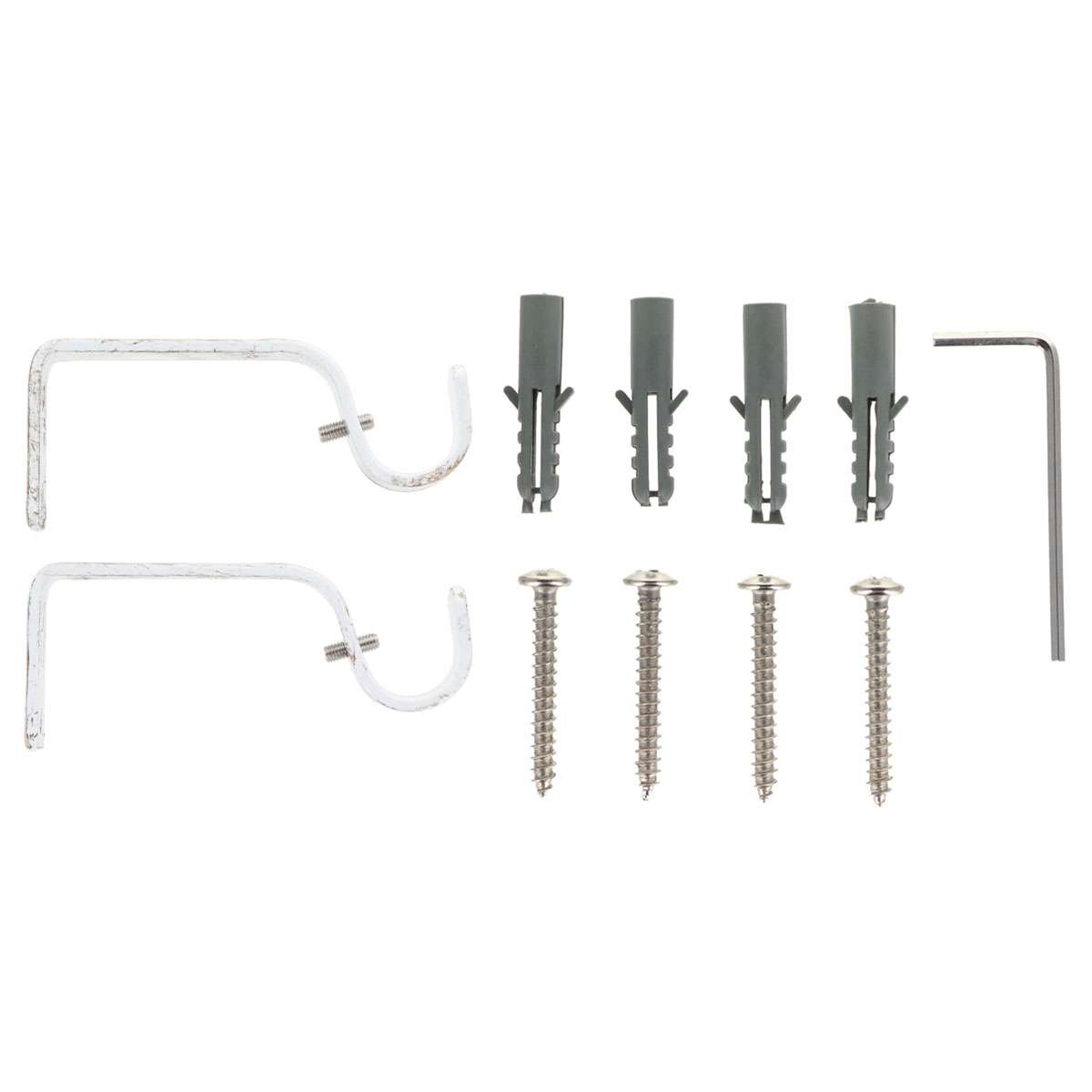 Luance set karniša, razvlačni, o16-19, 120-210 cm, basic - bijela s uzorkom - Image 3