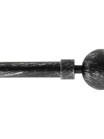 Luance set karniša, razvlačni, o16-19, 120-210 cm, basic – crna s uzorkom